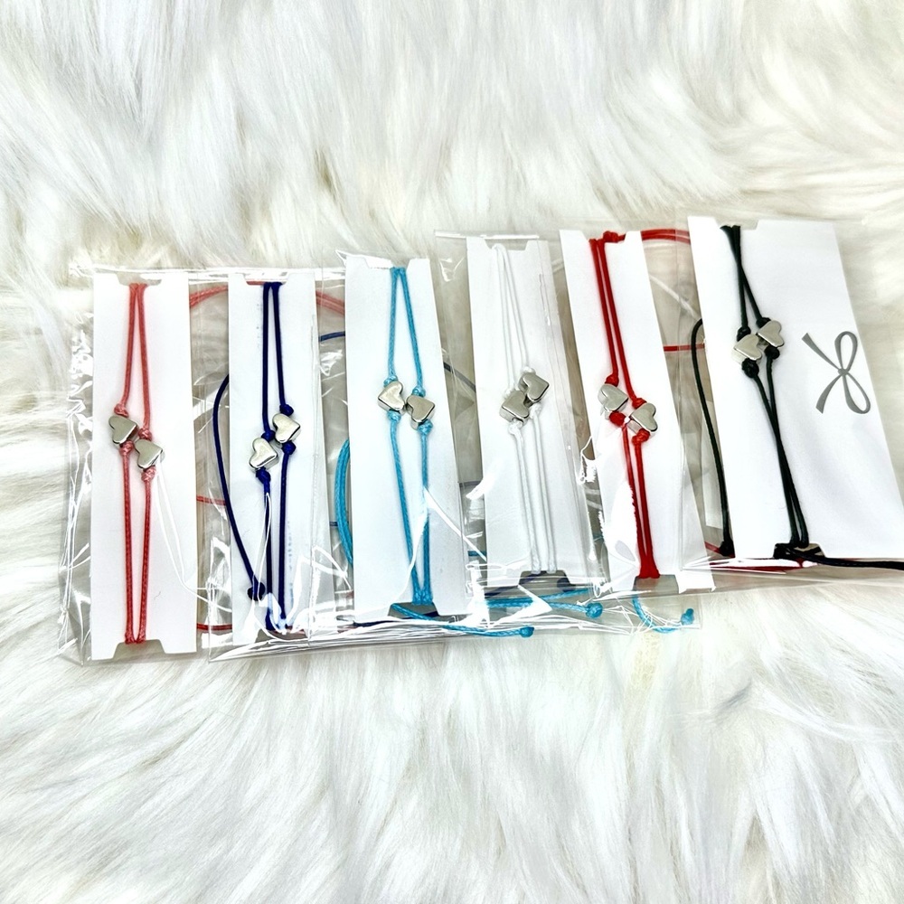 Set of 6 Elegant Multi-Color Friendship Bracelet Set